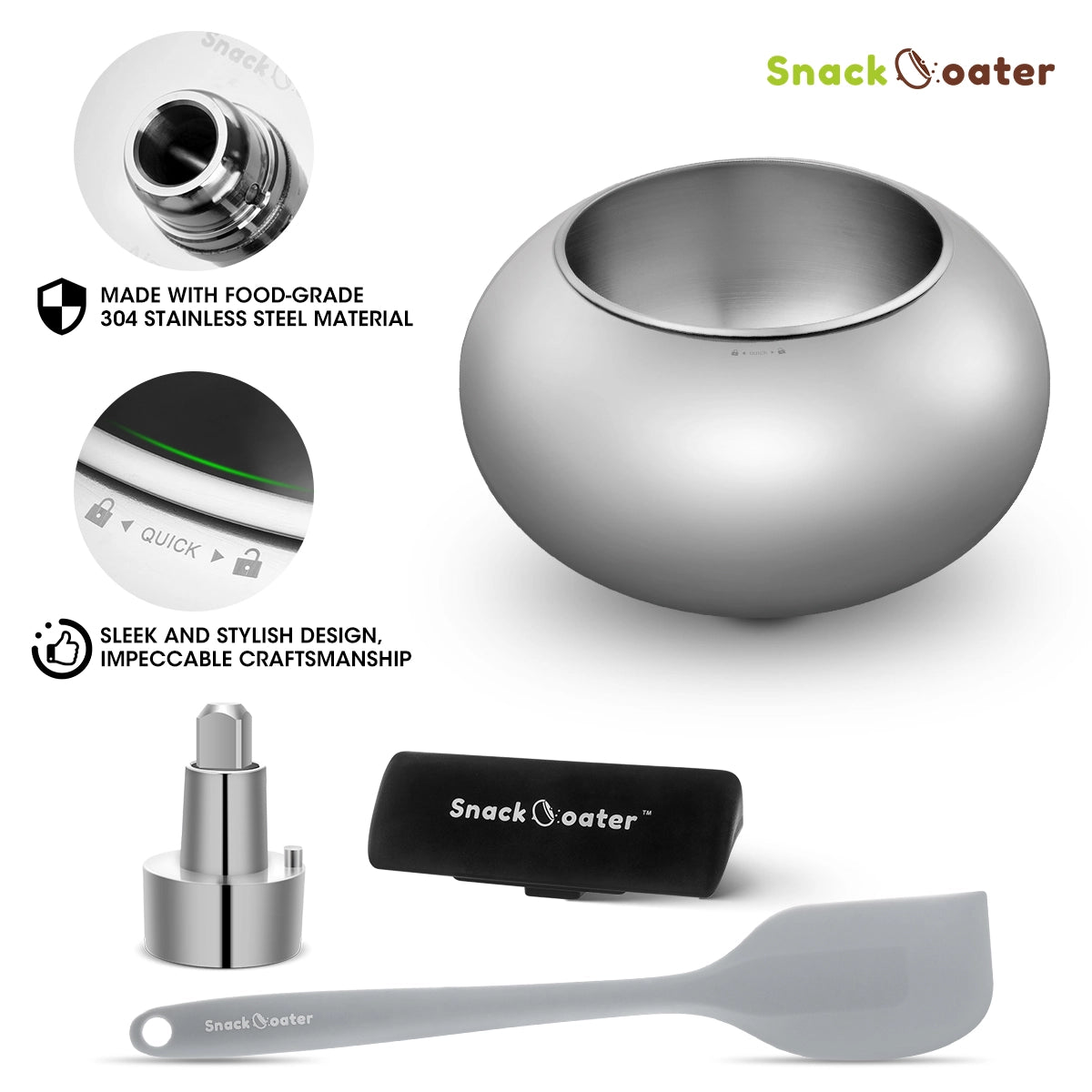 Aieve Snack Coater Accessoire pour poêle à enrober 