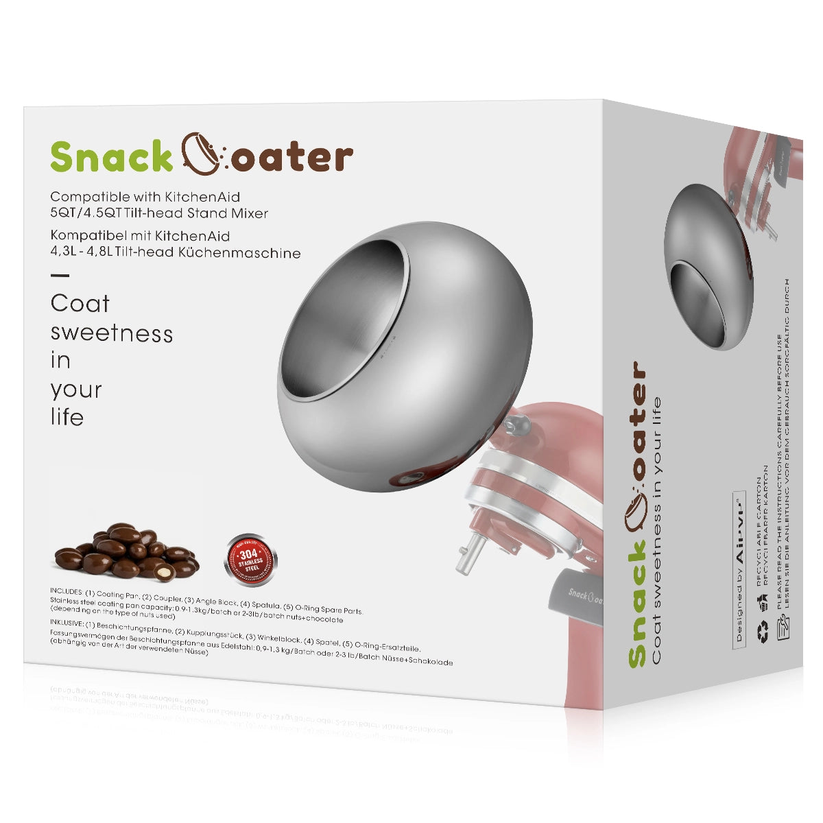 Aieve Snack Coater Accessoire pour poêle à enrober 