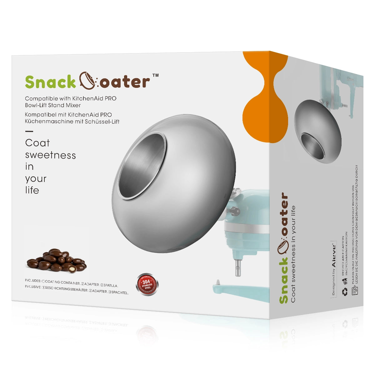 Aieve Snack Coater Accessoire pour poêle à enrober 