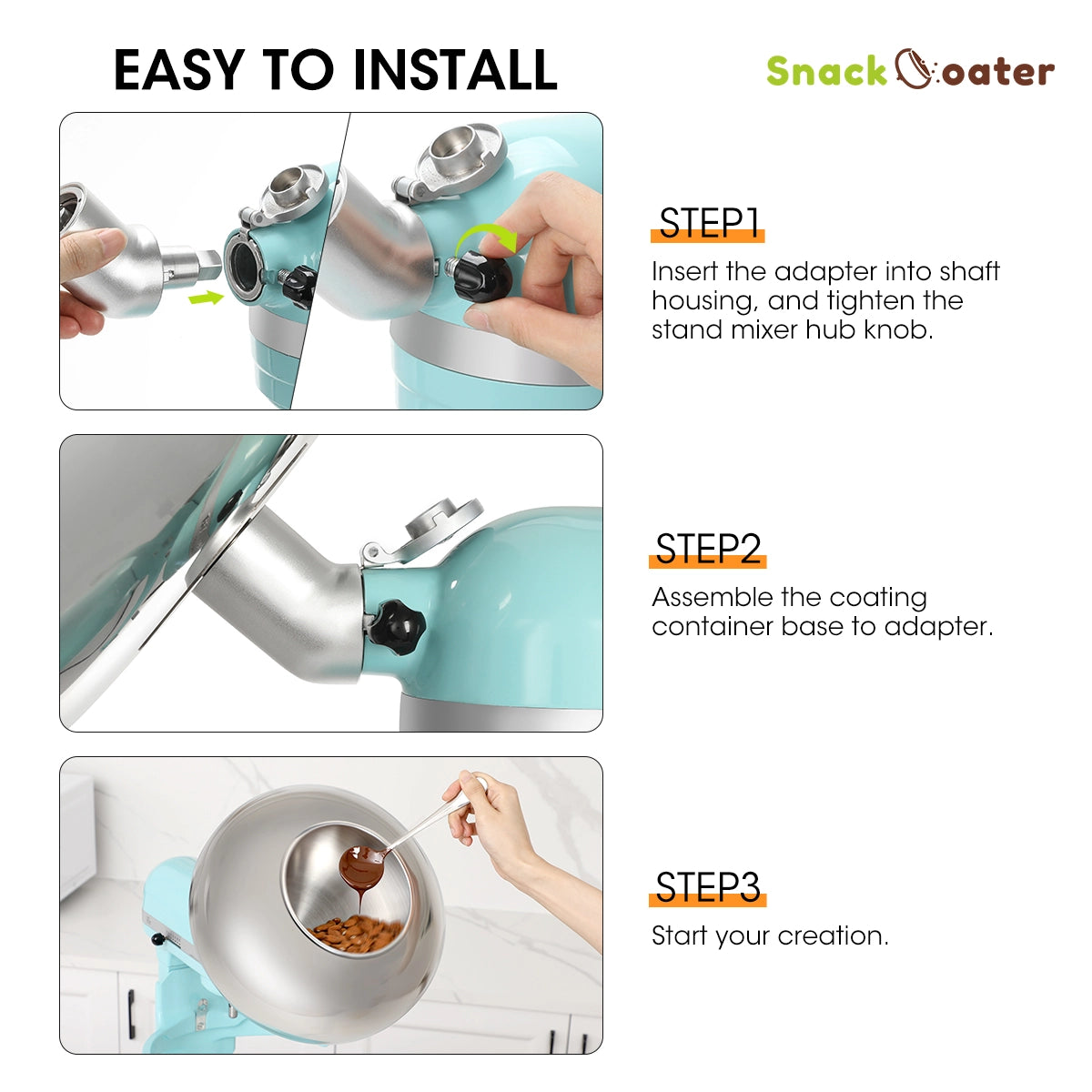 Aieve Snack Coater Accessoire pour poêle à enrober 
